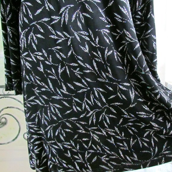 GLITTER DRESS,10-12, SWING SPARKLE DANCE in BLACK & SILVER SPARKLES; PARTY FUN! - Picture 3 of 4